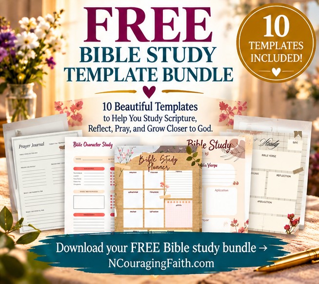 (FREE DOWNLOAD) Beautiful 10 Template Bible Study Bundle