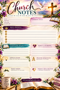 Church Notes Page | FREE Printable Sermon Notes